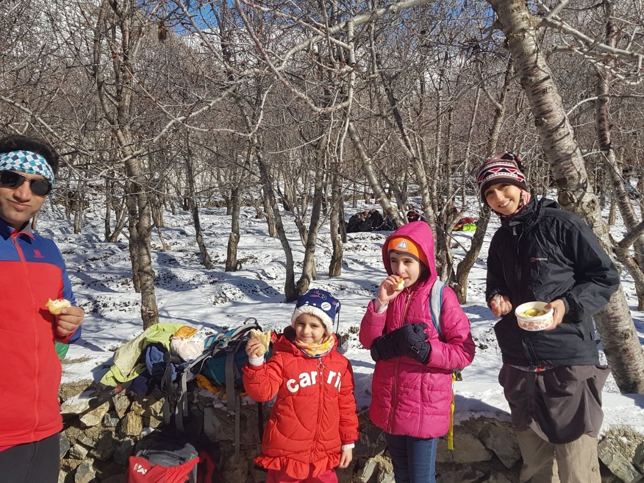 کوهنوردی خانوادگی زمستان